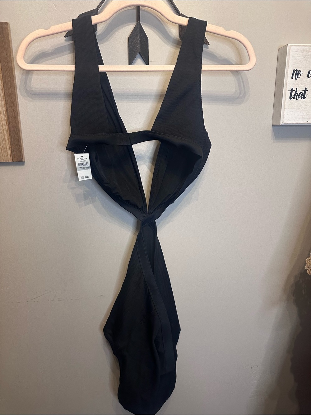 aerie Black One-Piece Swimsuit